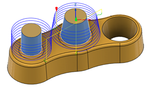Conical and circular face selection for the Thread toolpath
