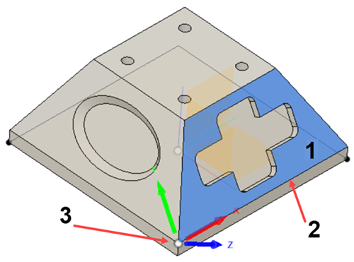 Define plane for machining