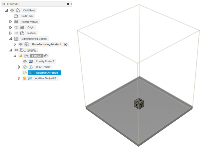 model arranged