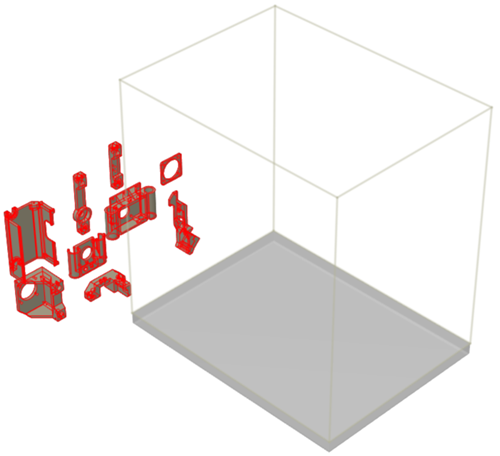 duplicated components outside the printer