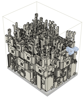 one component selected inside the printer
