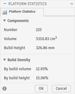 platform statistics dialog