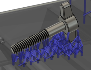 lattice support for bolt