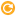 Orange recycle icon