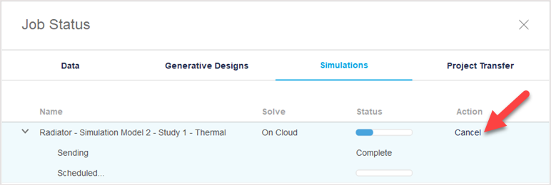 sim cloud cancel dialog