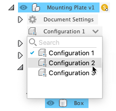 activate configurations in the browser