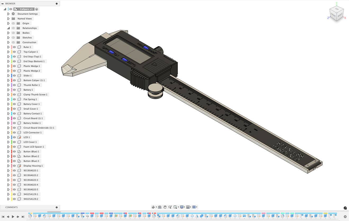 timeline color swatch components and features