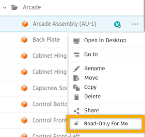 read only for me team