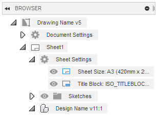 browser - sheet settings