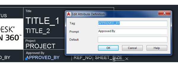 edit attribute definition dialog