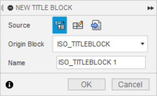 new title block dialog