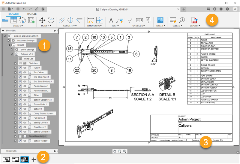 Drawing sheet with title block standard design dwg file - Cadbull