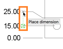 align ordinate dimension example