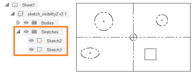 sketch visibility example