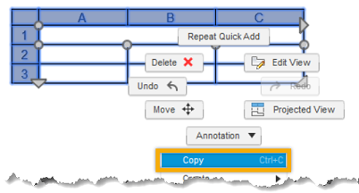 copy custom table