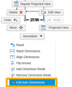edit auto dimensions