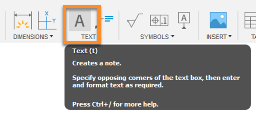 text toolbar - text tool