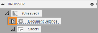 document settings