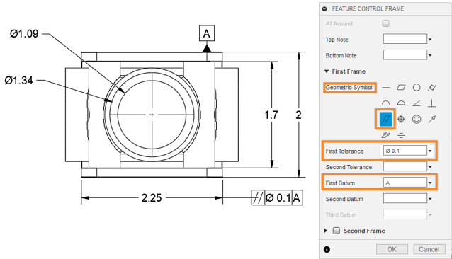 feature control frame dialog