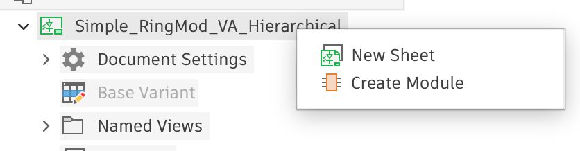 Browser top node context menu