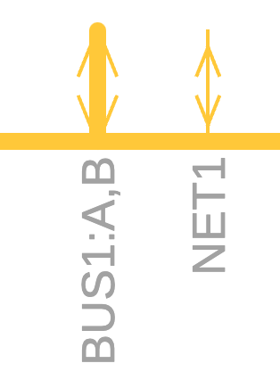 Bus port and net port line thickness comparison