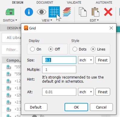 Fusion 360 Help | Work with a new schematic | Autodesk