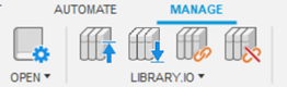 Library Manage tab