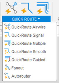 QuickRoute menu