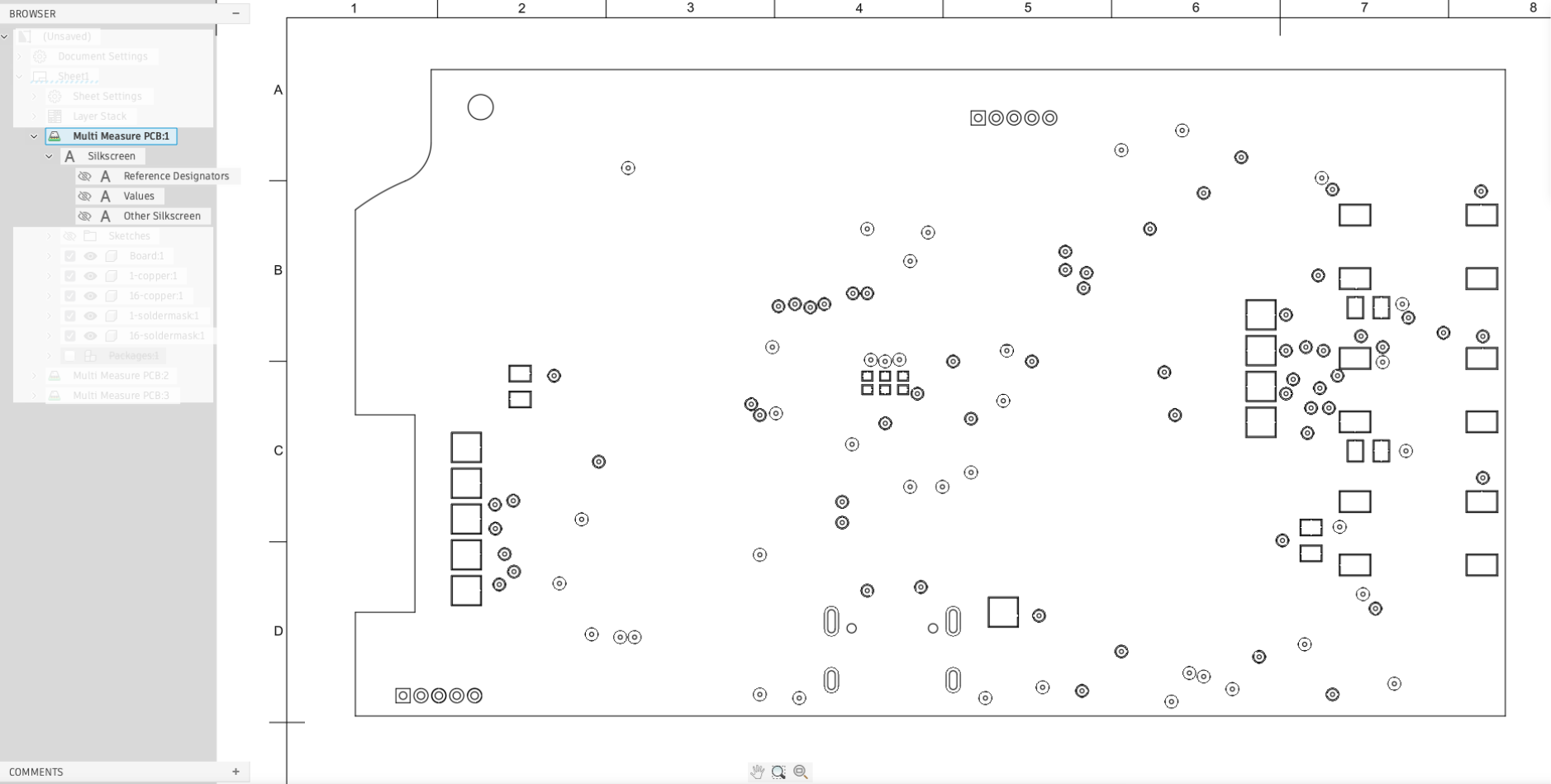 silkscreen objects hidden