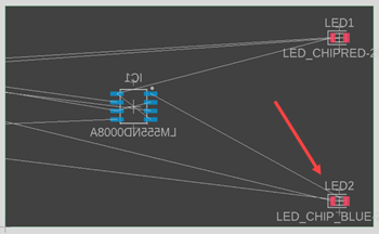 Final LED position