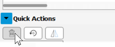 Quick action delete