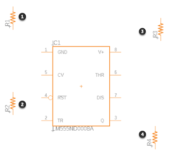 Resistor positions