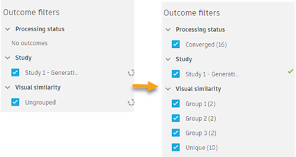 Grouping starts after generation processes for all studies are completed