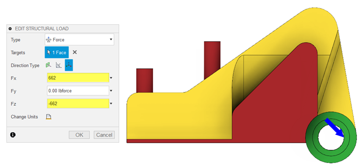 edit structural load dialog - alcoa example 1