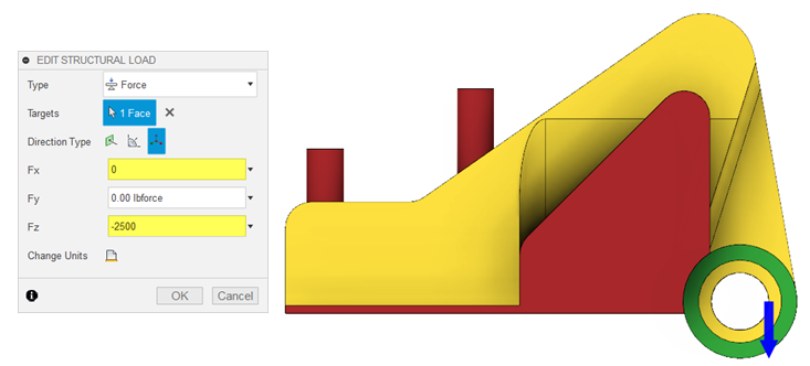 edit structural load dialog - alcoa example 2