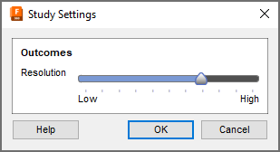 settings dialog - resolution