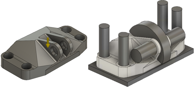 ge bracket create geometry tutorial before and after