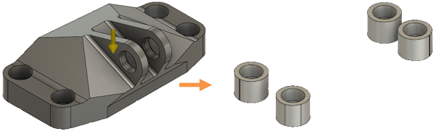 ge bracket create geometry tutorial before and after