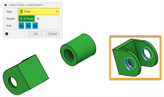 structural constraints dialog