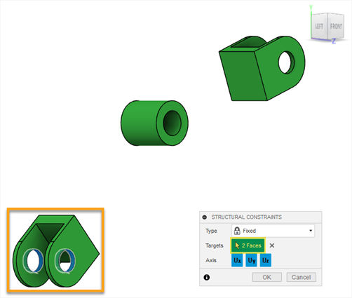 structural constraints dialog