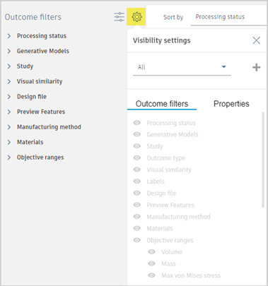 outcome filter