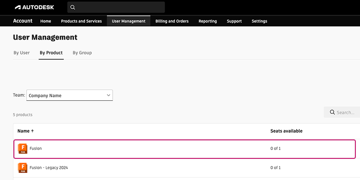 fusion in user management