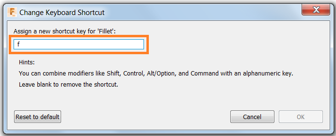 assign keyboard shortcut