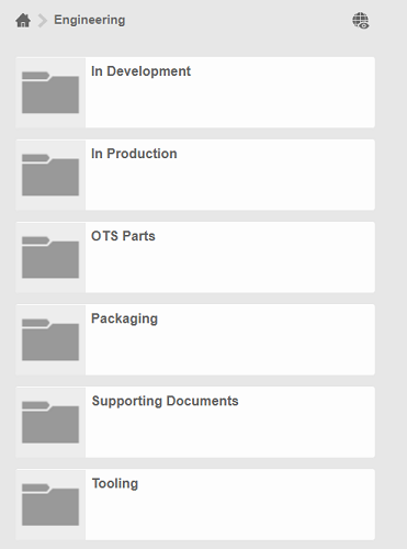 folders in project