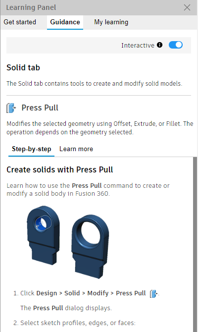 learning panel example