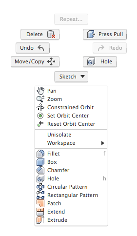 right-click menu