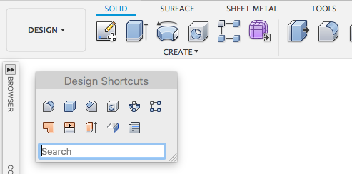 design shortcuts