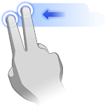 gesture 2 finger swipe