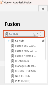 home tab hub switcher