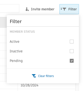 filter members